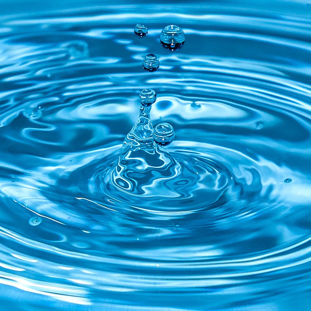 water droplets and water